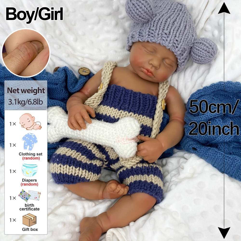 Реалистичные детали, 20 дюймов – обзор и цена Reborn Baby Doll Silicone Realistic