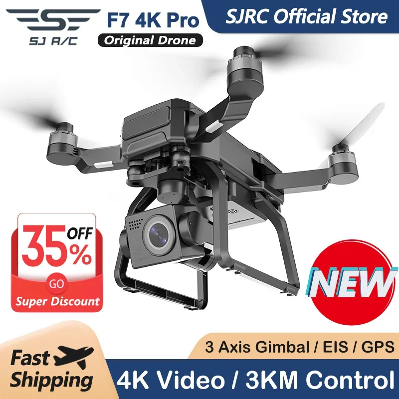 SJRC F7 4K PRO Камера Дрон GPS – обзор и цена Fpv Brushless Rc Drone 4K