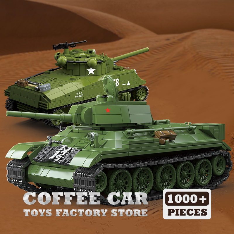 Конструктор M4A3: Средний танк – обзор и цена Lego Compatible Military Tank