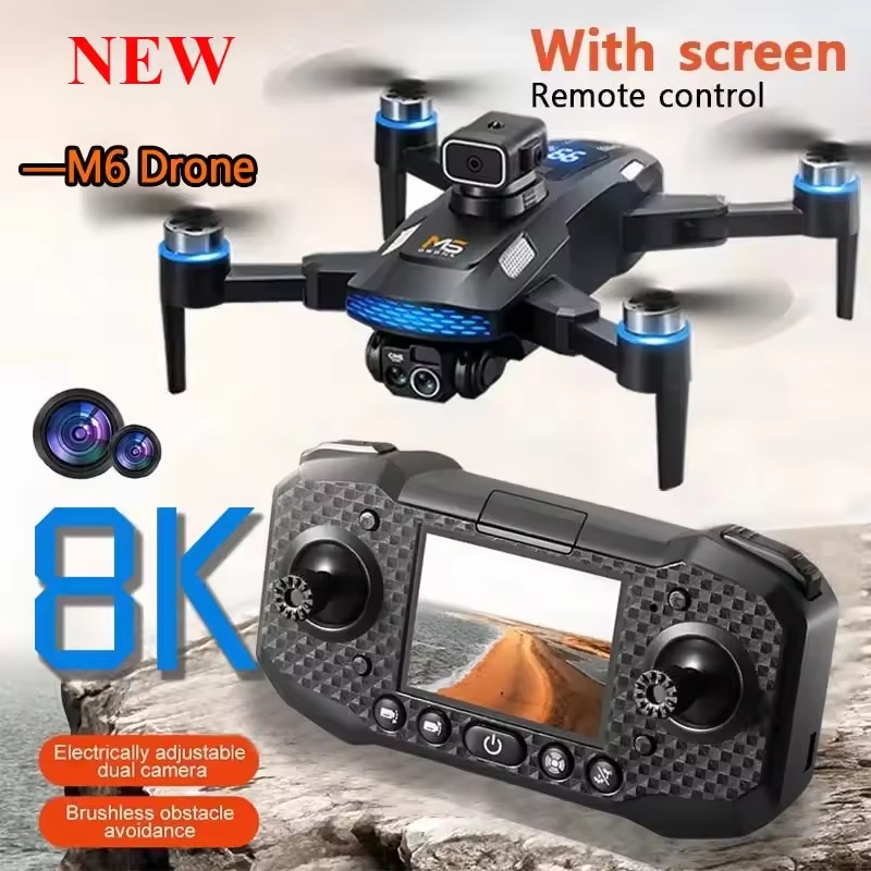 Новый дрон M6 2026 года: профе – обзор и цена Fpv Brushless Rc Drone 4K