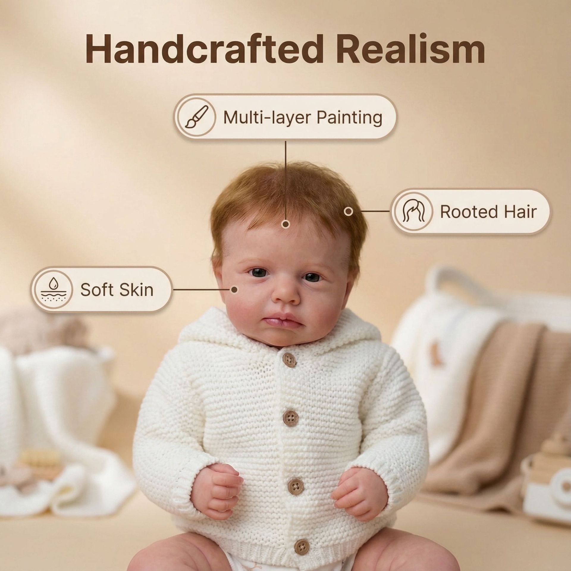 49 см Реалистичная кукла-младе – обзор и цена Reborn Baby Doll Silicone Realistic